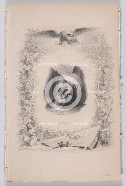 Octavie, from The Songs of Béranger, 1829. Creator: Melchior Péronard.