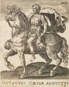 Octavius Caesar Augustus from Twelve Caesars on Horseback, ca. 1565-1587., ca. 1565-1587. Creator: Abraham de Bruyn