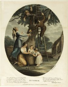 October, August 30, 1793. Creator: Francesco Bartolozzi