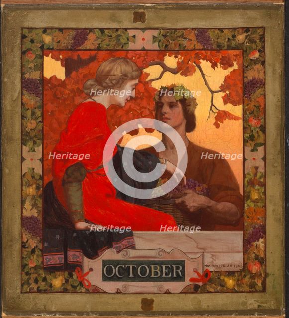 October (cover illustration for Harper's Magazine), 1903. Creator: William Clarke Rice.