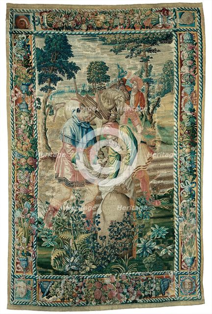 October from The Medallion Months, Flanders, 1525/50. Creator: Unknown.