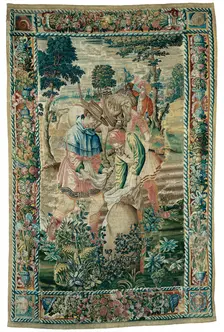 October from The Medallion Months, Flanders, 1525/50. Creator: Unknown