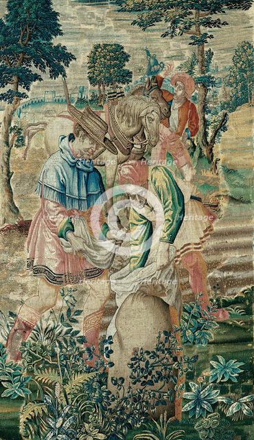 October from The Medallion Months, Flanders, 1525/50.  Creator: Unknown.