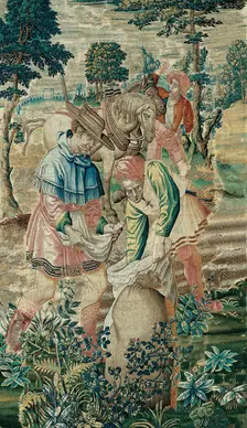 October from The Medallion Months, Flanders, 1525/50. Creator: Unknown