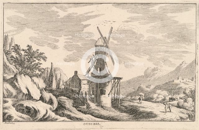 October, late 17th century. Creator: Lodovico Mattioli.