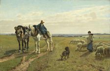 October Morning at Grez, 1881-1882. Creator: Christian Skredsvig