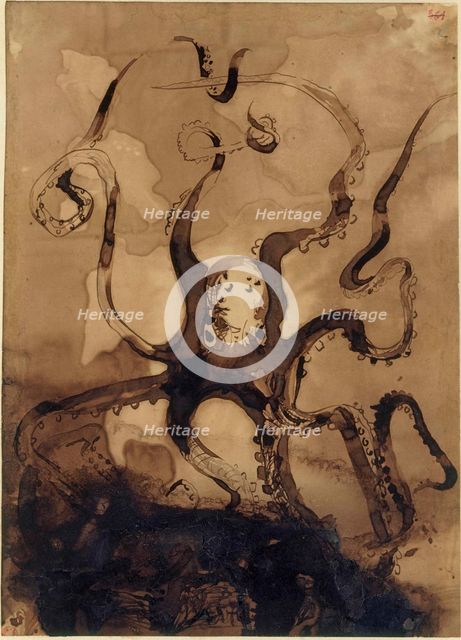 Octopus, 1864-1865. Creator: Hugo, Victor (1802-1885).