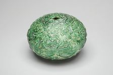 Ocarina (Whistle) with Scrolling Flower Heads, Lotus Leaves..., Ming dynasty (1368-1644). Creator: Unknown