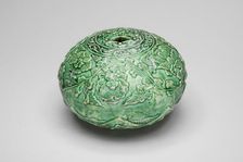 Ocarina (Whistle) with Scrolling Flower Heads, Lotus Leaves..., Ming dynasty (1368-1644). Creator: Unknown