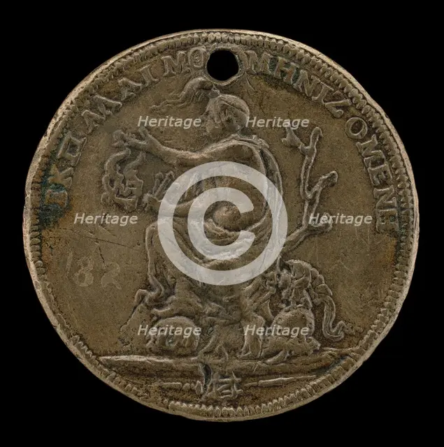 Occasion Holding a Bridle [reverse]. Creator: Giovanni Maria Pomedelli.