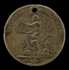 Occasion Holding a Bridle [reverse]. Creator: Giovanni Maria Pomedelli