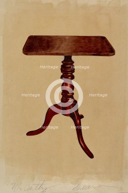 Occasional Table, c. 1936. Creators: McCarthy, Donald Donovan.