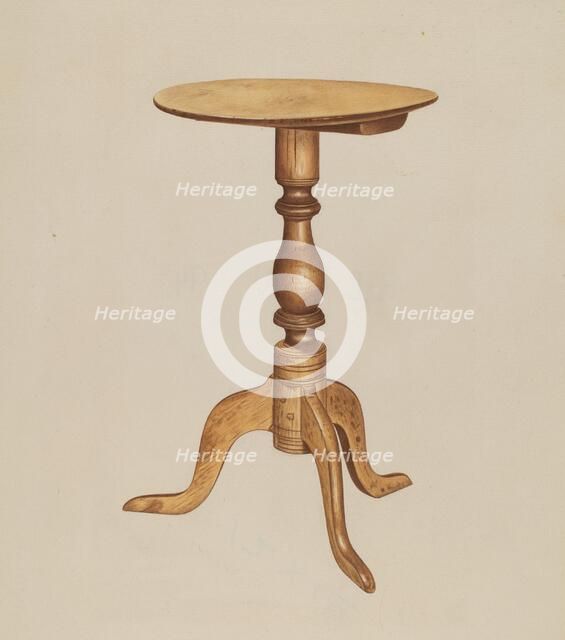 Occasional Table, c. 1938. Creator: Michael Riccitelli.