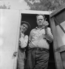 Occupants--one more home on wheels, California, 1936. Creator: Dorothea Lange