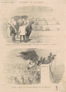 Occupation des représentans spécialement chargés ..., 19th century. Creator: Honore Daumier