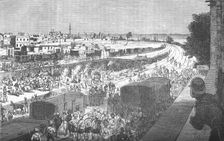Occupation of Zagazig, after the Battle of Tel-El-Kebir c1882