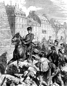 Occupation of Paris by the Germans after the Franco-Prussian War, February 1871 (c1880)