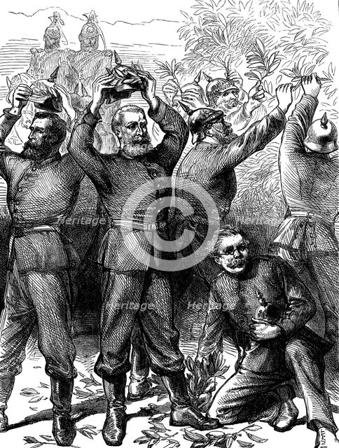 Occupation of Paris by the Germans after the Franco-Prussian War, March 1871 (c1880). Artist: Unknown