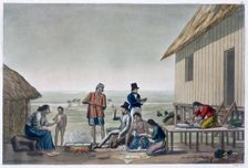Occupations of the Agagna people, Mariana Islands, c1820-1839. Creator: Unknown