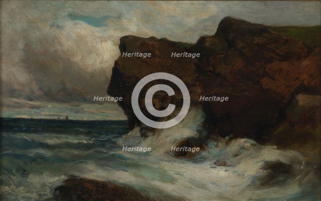 Ocean Cliffs, 1881. Creator: Edward Mitchell Bannister.