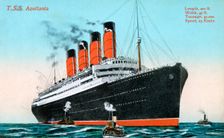 Ocean liner RMS Aquitania 20th century