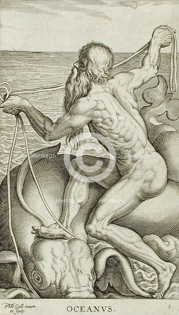 Oceanus, 1586. Creator: Philip Galle.
