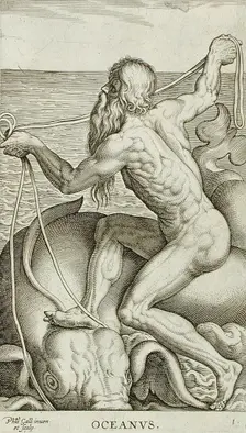Oceanus, 1586. Creator: Philip Galle