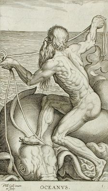 Oceanus, 1586. Creator: Philip Galle