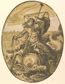 Oceanus, ca. 1589-90. Creator: Hendrik Goltzius