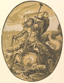 Oceanus, ca. 1589-90. Creator: Hendrik Goltzius