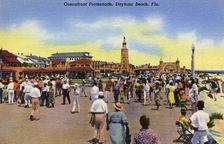 Oceanfront Promenade, Daytona Beach, Florida, USA, 1940