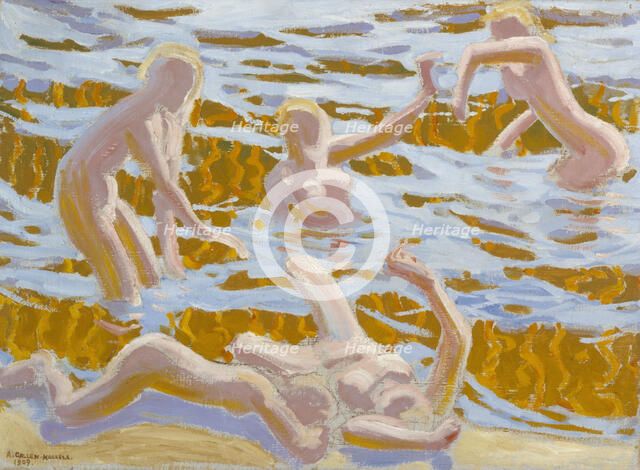 Oceanides, 1909. Creator: Akseli Gallen-Kallela.