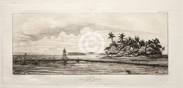 Oceanie, 1845. Creator: Charles Meryon (French, 1821-1868).