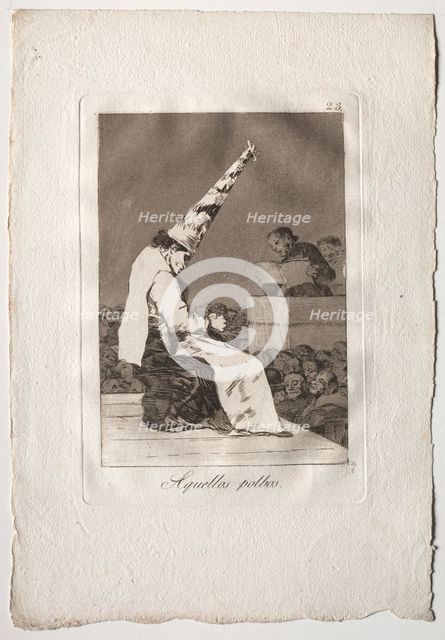 Ochenta Caprichos: Aquellos Polbos, 1793-1798. Creator: Francisco de Goya (Spanish, 1746-1828).