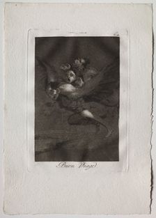 Ochenta Caprichos: Bon Voyage, 1793-1798. Creator: Francisco de Goya (Spanish, 1746-1828)