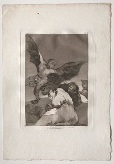 Ochenta Caprichos: Tale-Bearers-Blasts of Wind, 1793-1798. Creator: Francisco de Goya (Spanish, 1746-1828)