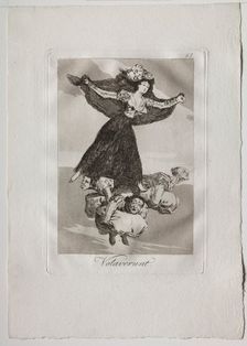 Ochenta Caprichos: Volaverunt, 1793-1798. Creator: Francisco de Goya (Spanish, 1746-1828)