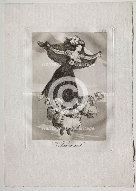 Ochenta Caprichos: Volaverunt, 1793-1798. Creator: Francisco de Goya (Spanish, 1746-1828).