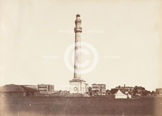 [Ochterlony Monument, Calcutta], 1850s. Creator: Captain R. B. Hill.