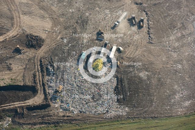 Ockendon landfill waste disposal site, Thurrock, 2020. Creator: Damian Grady.