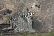Ockendon landfill waste disposal site, Thurrock, 2020. Creator: Damian Grady