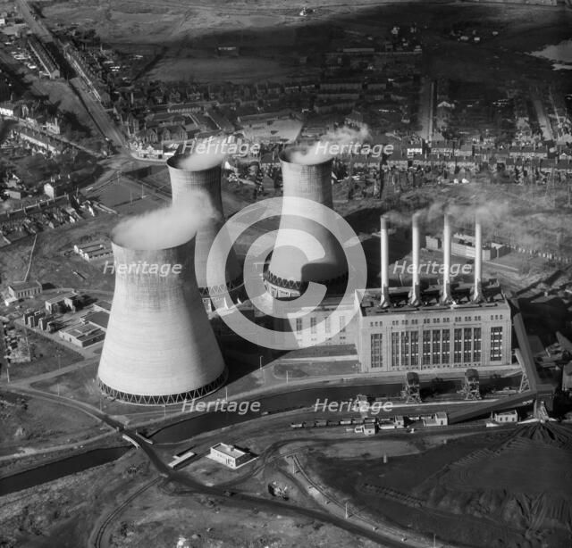 Ocker Hill Power Station, Tipton, Staffordshire, 1957. Artist: Aeropictorial Ltd.