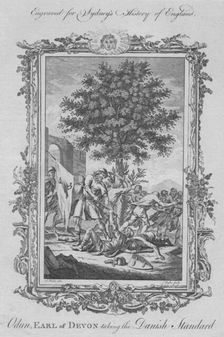 Odun, Earl of Devon taking the Danish Standard 1773. Creator: James Taylor