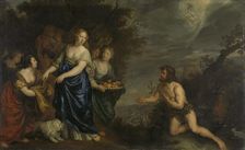 Odysseus and Nausicaa, c.1630-c.1688. Creator: Joachim von Sandrart I