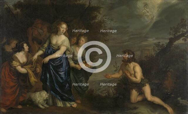 Odysseus and Nausicaa, c.1630-c.1688. Creator: Joachim von Sandrart I.