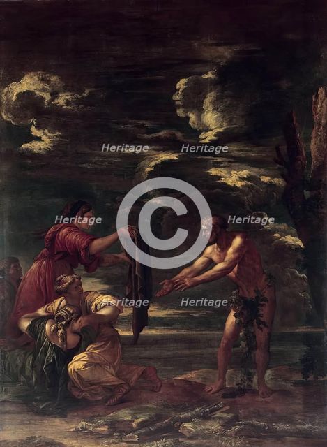 Odysseus and Nausicaa (Ulysses and Nausicaa), 1663. Creator: Salvator Rosa.
