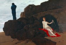 Odysseus and Calypso, 1882. Creator: Arnold Bocklin