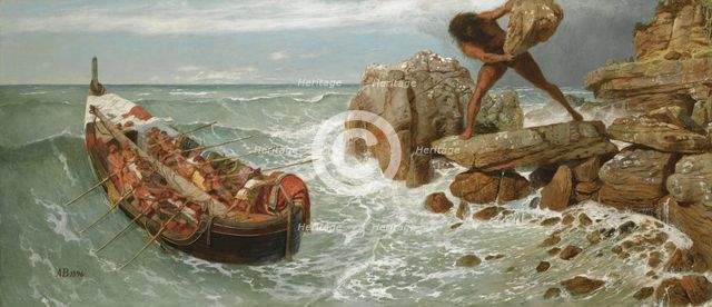 Odysseus and Polyphemus, 1896. Artist: Böcklin, Arnold (1827-1901)