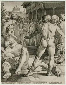 Odysseus Defeating Irus, 1589. Creator: Jan Muller
