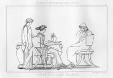 Odysseus in the house of Circe, the enhantress, c1833. Creator: Unknown